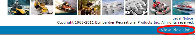 Montemar Motor Despiece recambios originales Bombardier view pick list