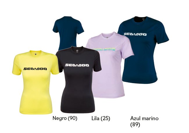 Camiseta licra manga corta Signature para mujer | Rashguard Signature de manga corta y ajuste relajado para ella | Protección solar 50 UV | Corte clásico