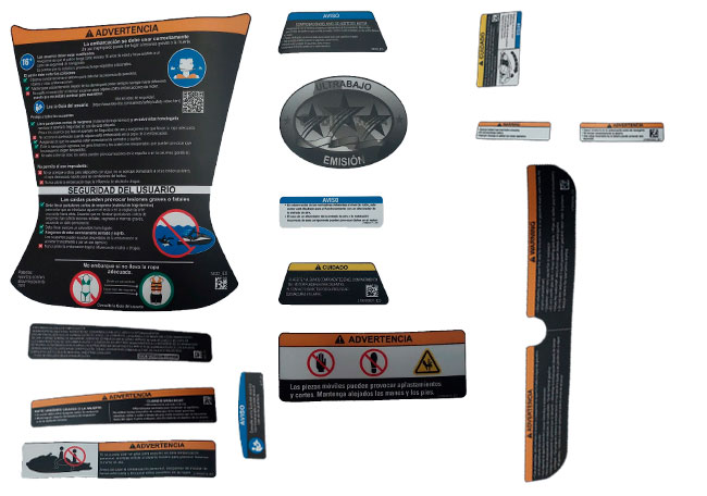 Pegatinas de advertencia para modelo Sea-Doo GTX 130 2022