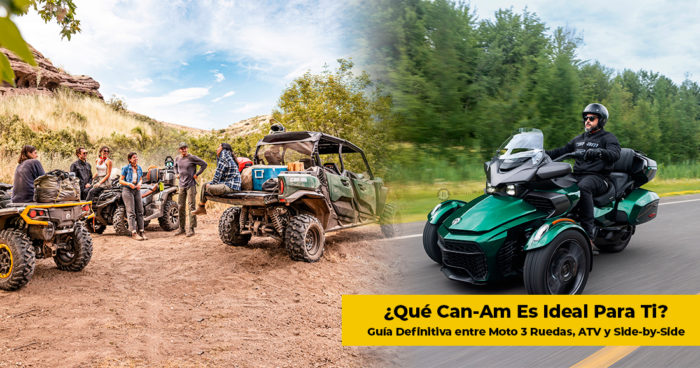 ¿Qué Can-Am Es Ideal Para Ti? Guía Definitiva entre Moto 3 Ruedas, ATV y Side-by-Side | Concesionario Oficial Can-Am ✅