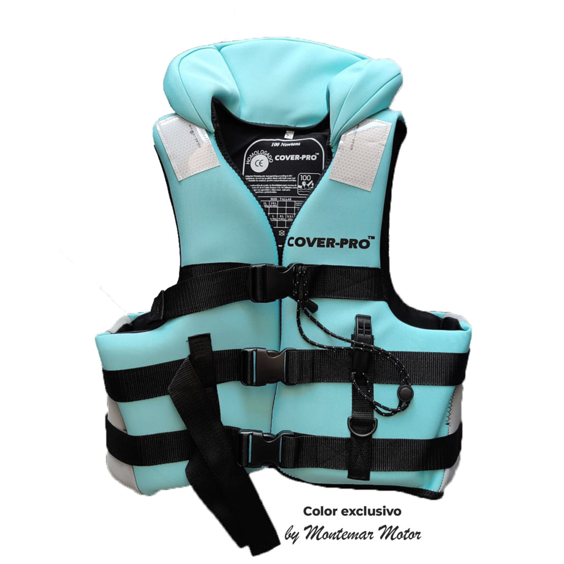 Chaleco homologado 100N Cover Pro | Chaleco salvavidas para moto de agua | 5 colores | Neo Mint Color Exclusivo Montemar Motor | Montemar Motor ✅