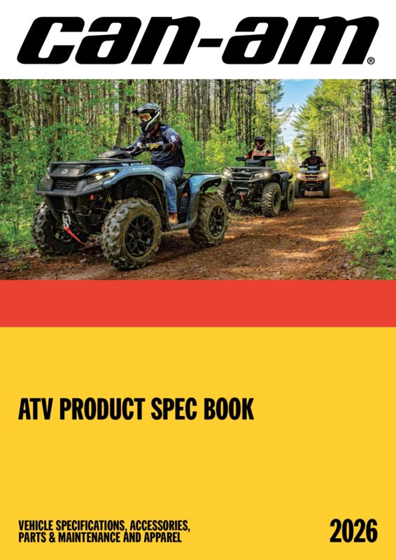 Catálogo Can Am ATV y Quad 2026 portada | Accesorios, equipamiento y mantenimiento Can Am 2026 ✅