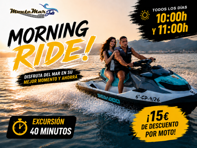 Sin titulación | Ruta en moto de agua en Castellón con 15€ de descuento | 40 minutos.
